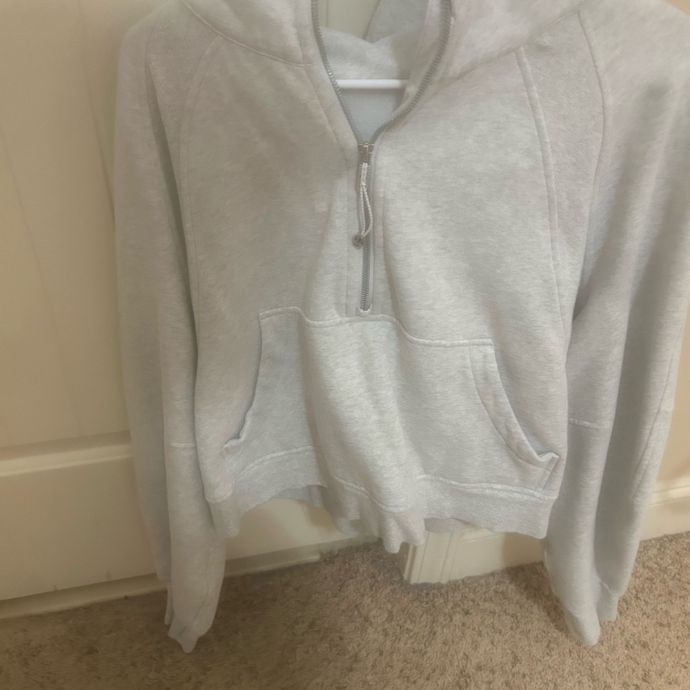 Lululemon Grey Scuba quater zip